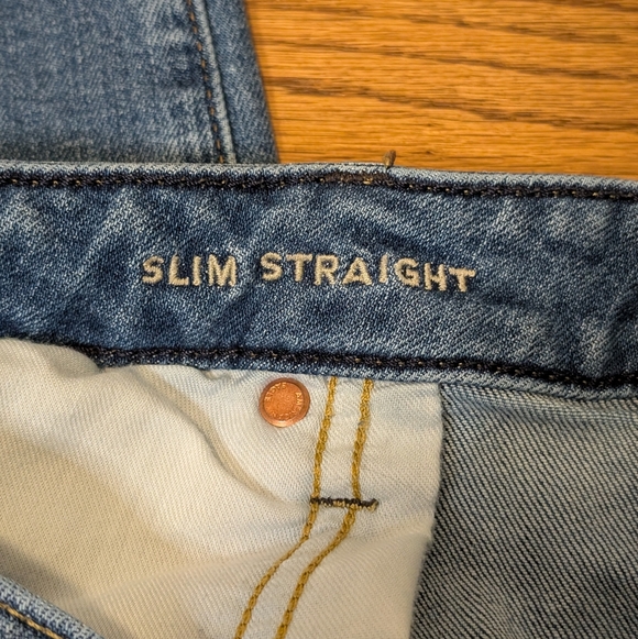 American Eagle Men's Jeans AirFlex+ Slim Straight Medium Wash Size 38x30 - Picture 5 of 6